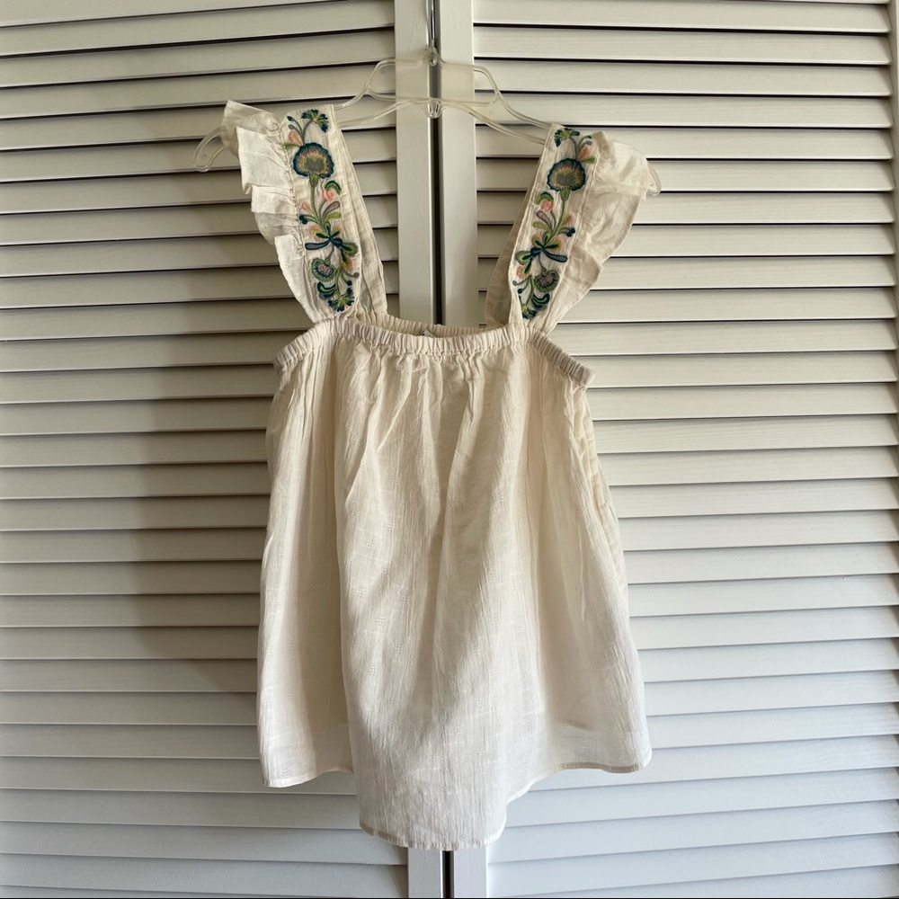 NEW Madewell Embroidered Floral Tank Top Size XXS